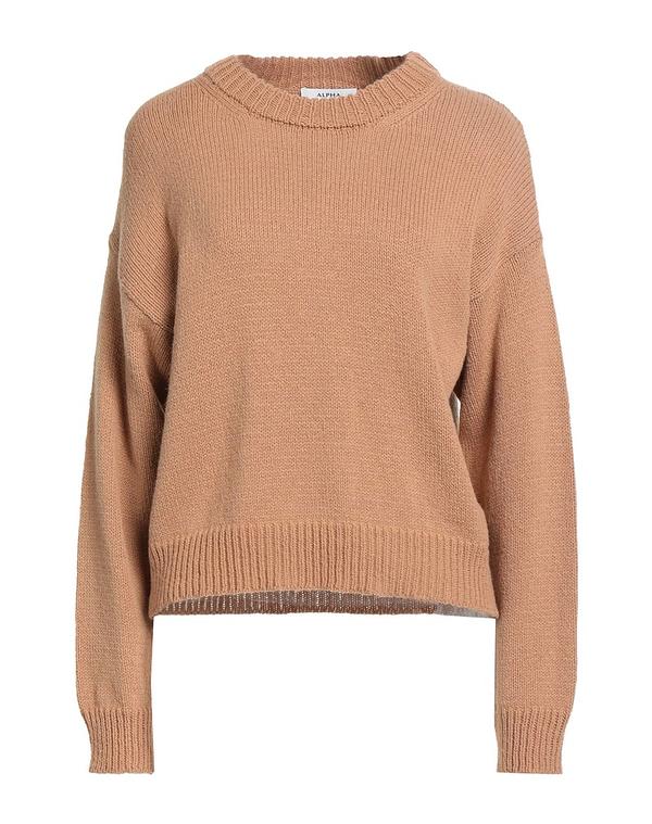 アルファス テューディオ レディース トップス シャツ プルオーバー ALPHA STUDIO Camel キャメル｜ReVida 店