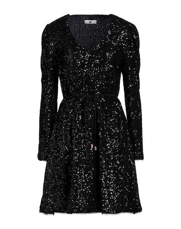 ツイン仕掛ける レディース トップス ワンピースパンコールドレス TWINSET Black 黒いこと