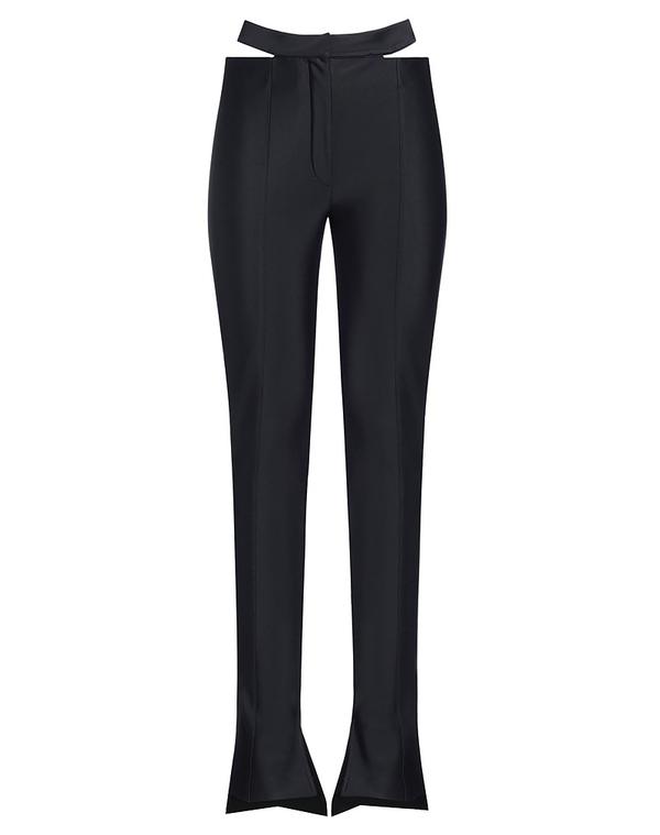 マグラー レディース ボトムス 心地好いズボン下 MUGLER Black 黒いこと