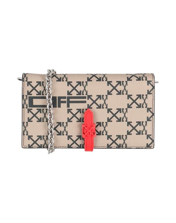 オフ-白いこと レディース 佩び物 札入れ OFF-WHITE Sand 沙子