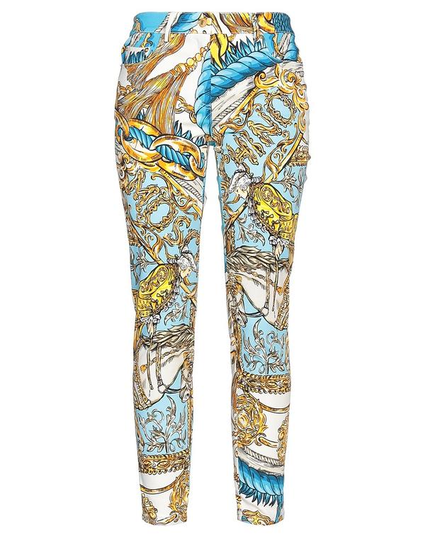 モスキーノ レディース ボトムス 心地よいズボン下 MOSCHINO Azure Blue 青碧