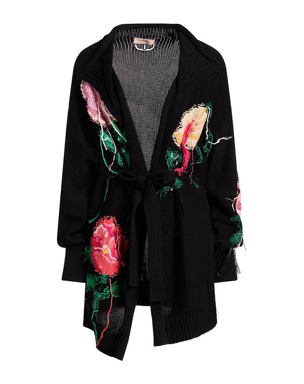 ツイン仕掛ける レディース アウター ジレー TWINSET Black 黒いこと