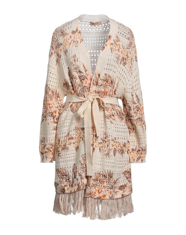ツイン仕掛ける レディース アウター ジレー TWINSET Off White 象牙色
