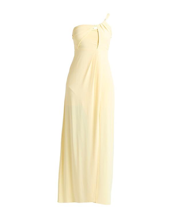 パトリツィア ペペ レディース トップス 衣裳 ワンショルダードレス PATRIZIA PEPE Pastel Yellow 黄色