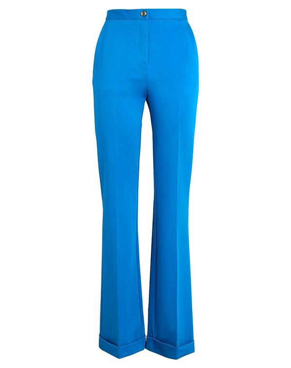 ピンコ レディース ボトムス 心地よいズボン下 フレアカットパンツ PINKO Azure Blue 青碧