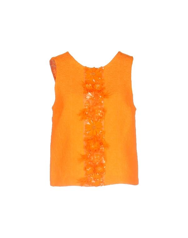 エムエスジイエム レディース トップス プルオーバー MSGM Orange オレンジ色