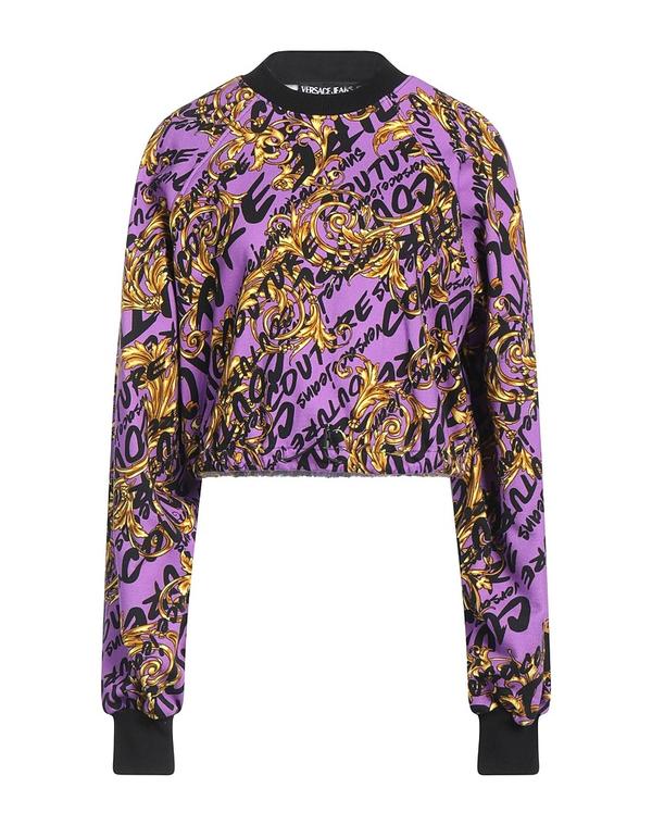ヴェルサーチ レディース アウター パーカー・スウェット VERSACE JEANS COUTURE Mauve