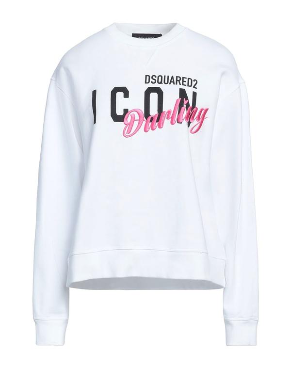 ディースクエアード レディース アウター パーカー・スウェット DSQUARED2 White 白いこと