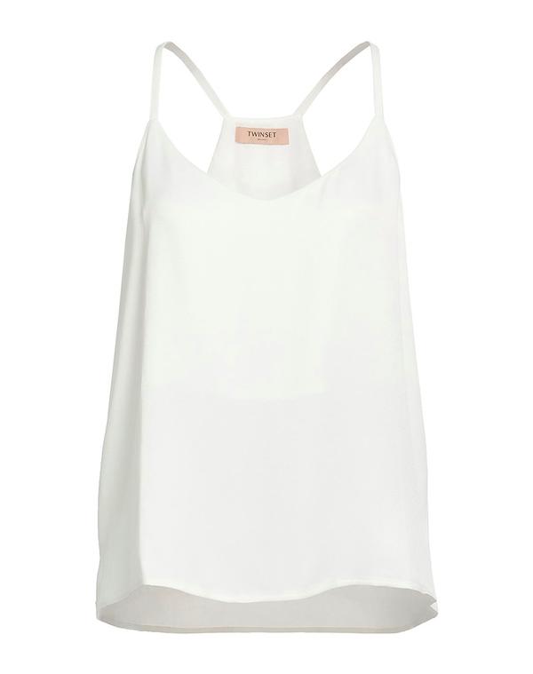 ツイン書き割り レディース トップス ティーシャツ TWINSET White 白いこと