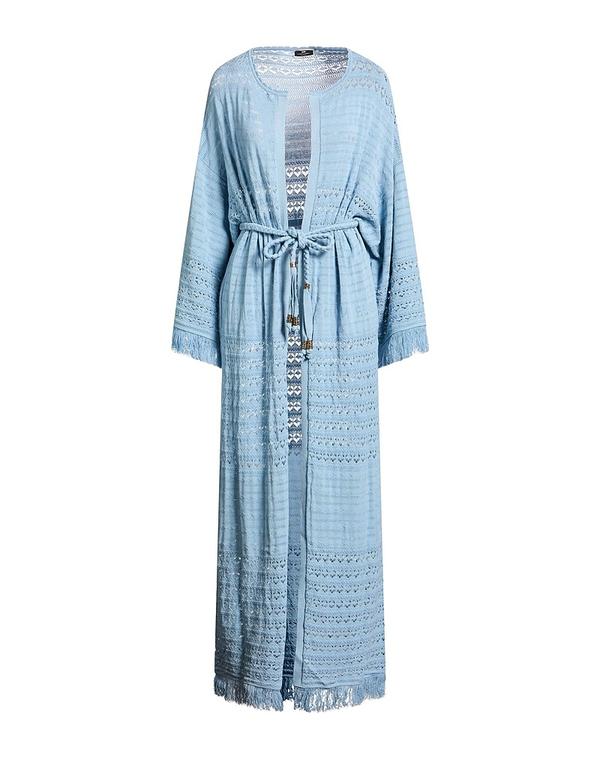 エリザベッタフランキ レディース アウター ジレー ELISABETTA FRANCHI Light Blue 青碧