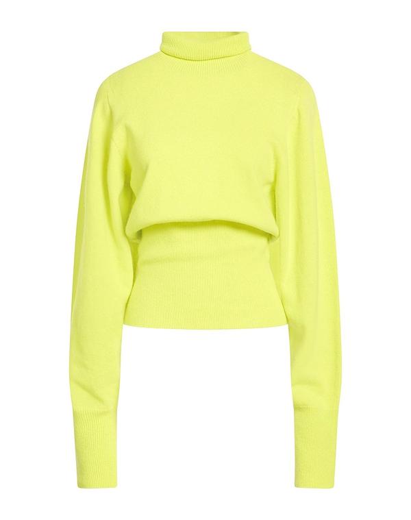 ファースト 古典派音楽 レディース アウター ニット・セータートルネック LOW CLASSIC Lime Green 菩提樹