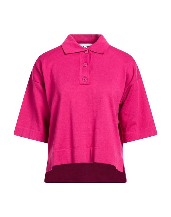 アルファス テューディオ レディース トップス スポーツシャツ ALPHA STUDIO Magenta マゼンタ