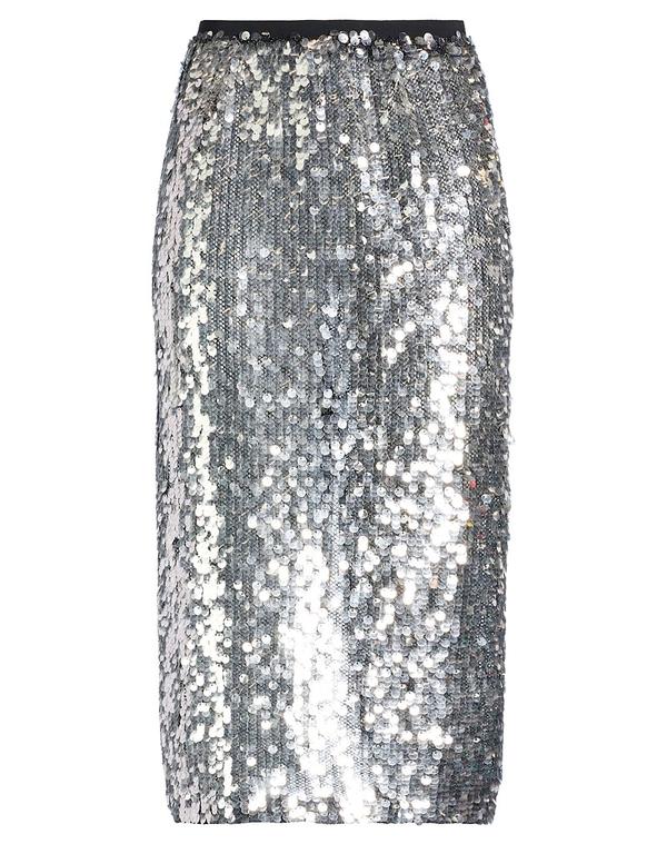 ピンコ レディース 下つ方スコート PINKO Silver しろがね色