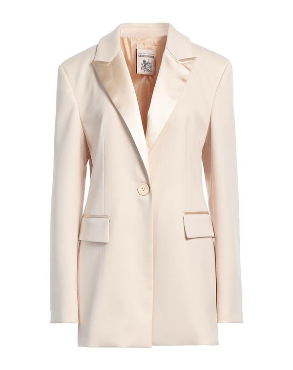 セミクチュール レディース アウター 上衣・上衣 テーラードジャケット SEMICOUTURE Beige ベージュ