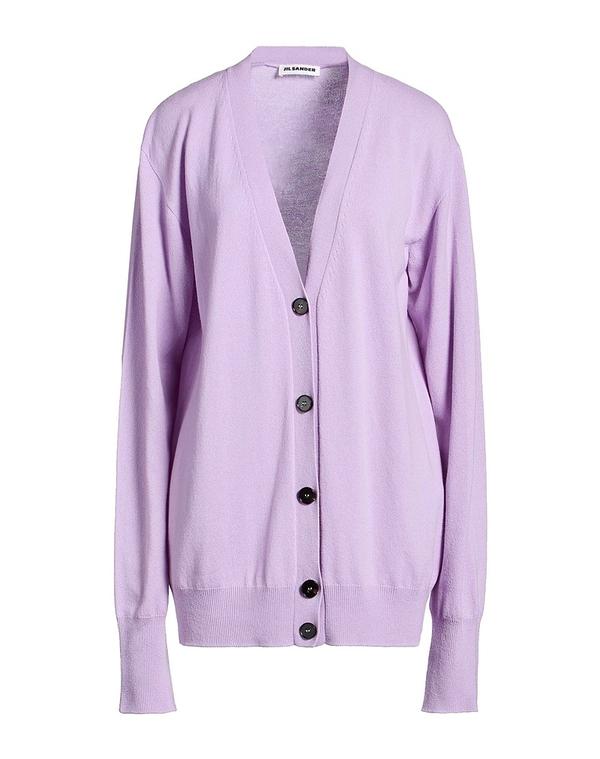 ジル・サンダー レディース アウター ジレー カシミール編み物 JIL SANDER Lilac 紫はしどい