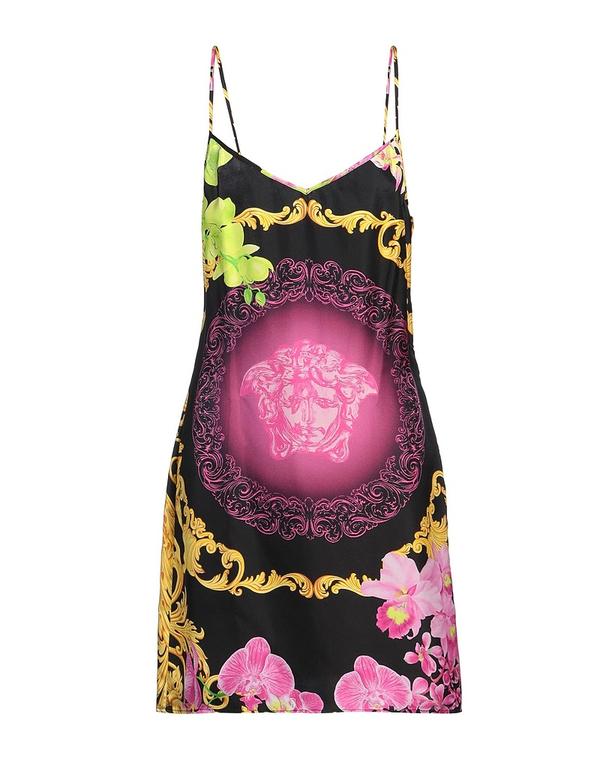 ヴェルサーチ レディース トップス 衣裳 朱夏御召しもの VERSACE Black 黒いこと