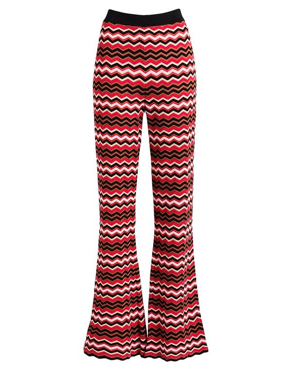 ミッソーニ レディース ボトムス 心地よいズボン下 フレアカットパンツ MISSONI Fuchsia フューシャ