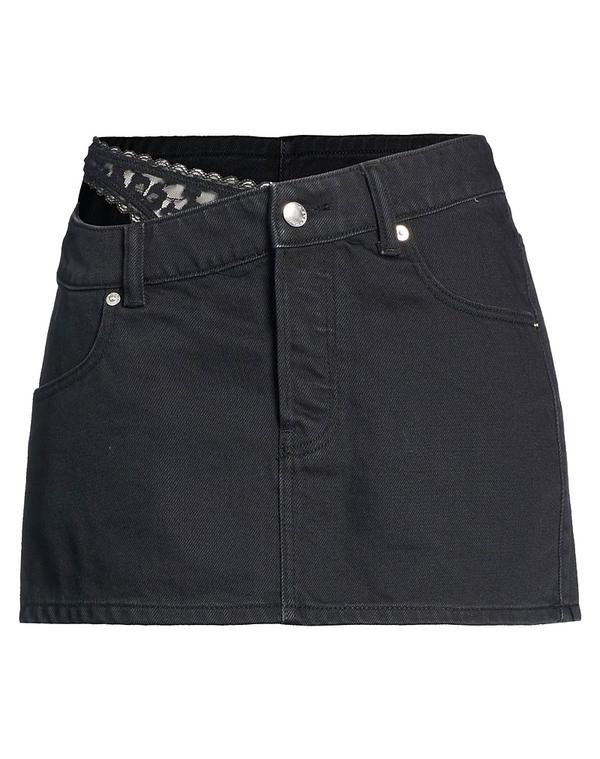 アレキサンダーワン レディース 下つ方スコート ALEXANDER WANG Black 黒いこと