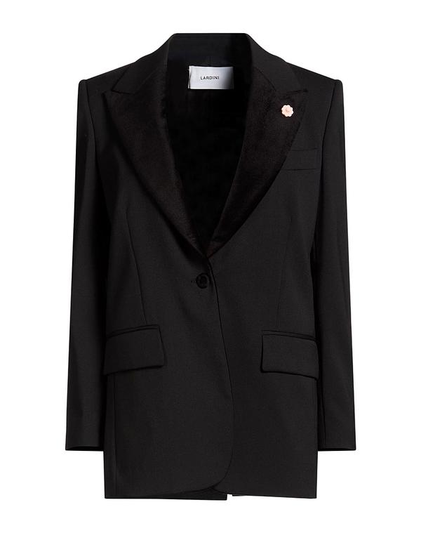 ラルディーニ レディース アウター 上衣・上衣 テーラードジャケット LARDINI Black 黒いこと