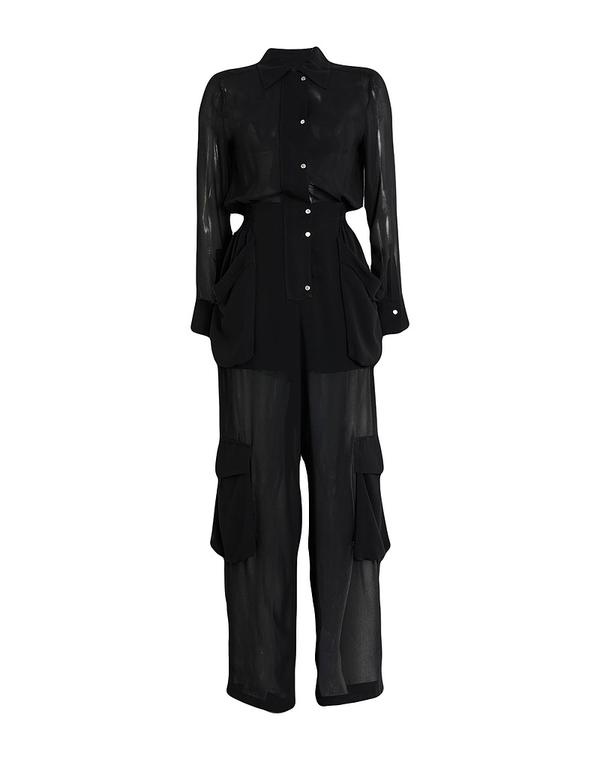 ピンコ レディース トップス 飛び降りる背広 PINKO Black 黒いこと