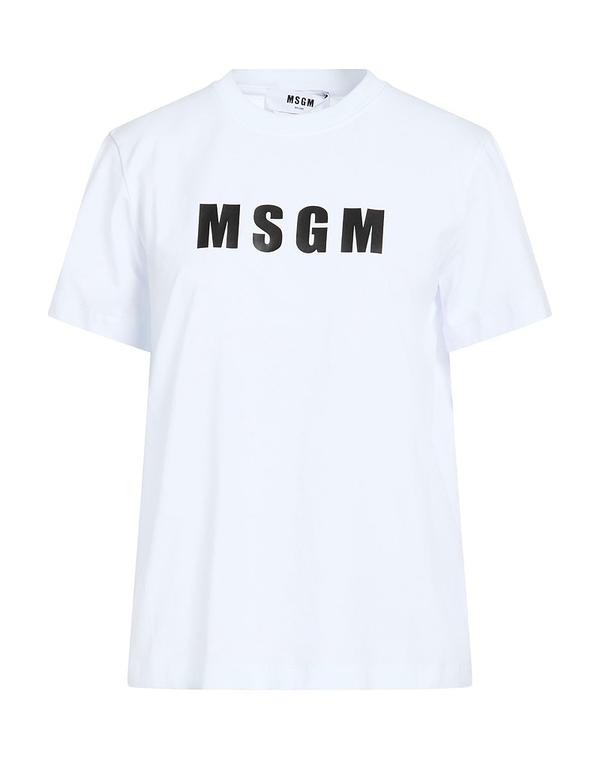 エムエスジイエム レディース トップス ティーシャツ MSGM White 白いこと