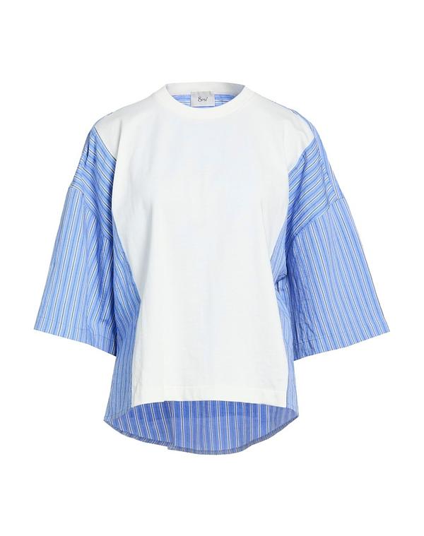 エイト・ピーエム レディース トップス ティーシャツ 8PM T Azure Blue 青碧