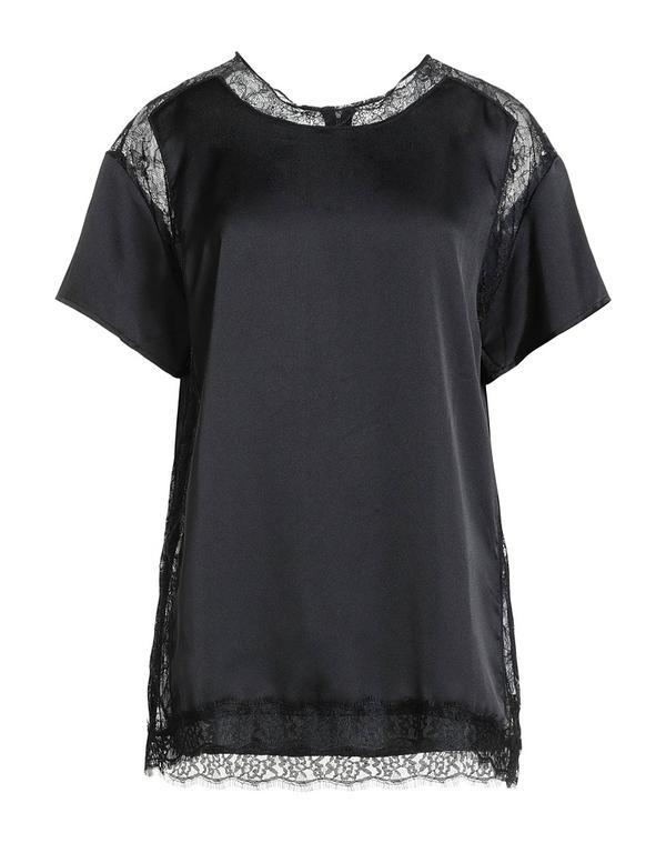 マイツインツインセット レディース トップス ティーシャツ MY TWINSET Black 黒いこと