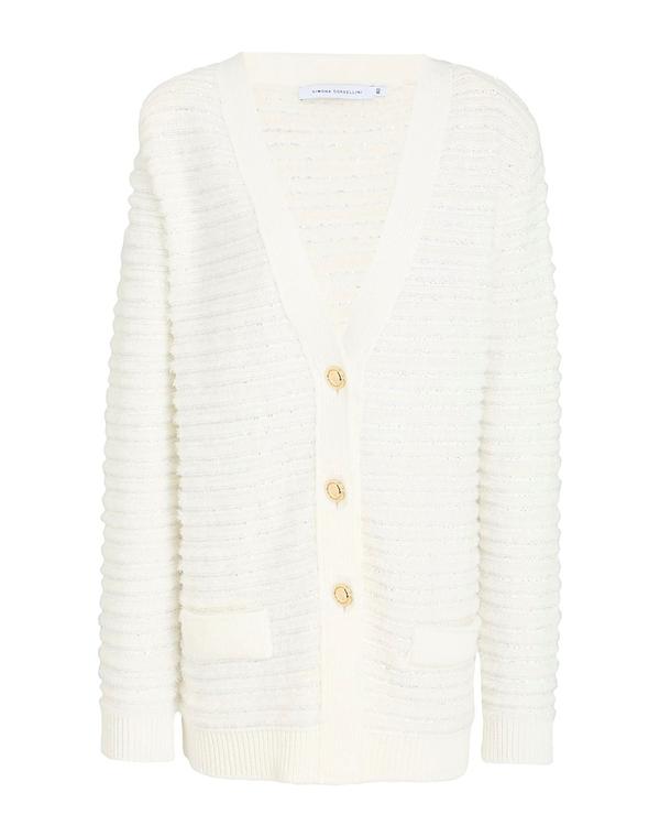 シモーナ コルセリーニ レディース アウター ジレー SIMONA CORSELLINI White 白いこと