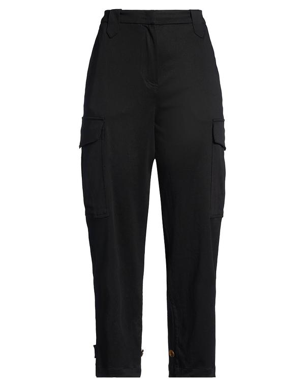 PT トリノ レディース ボトムス 心地よいズボン下 カーゴパンツ PTorino Black 黒いこと