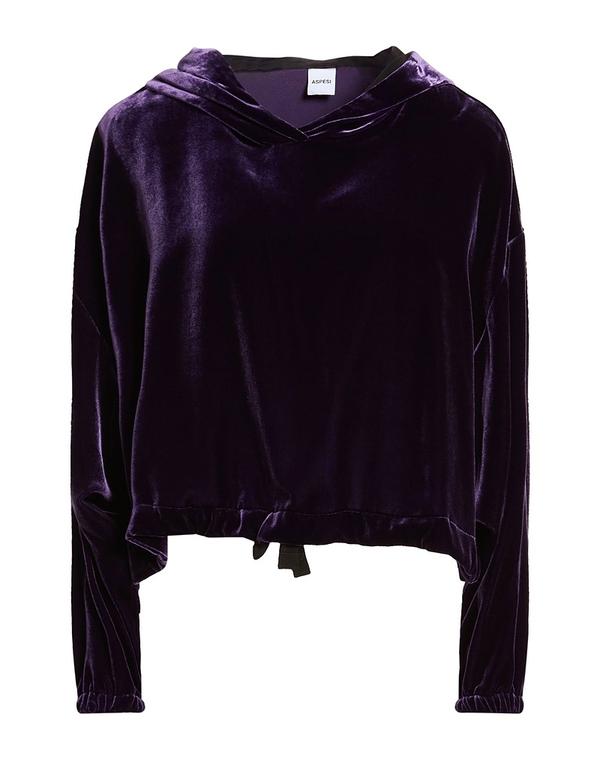 アスペジ レディース アウター パーカー・スウェット ASPESI Dark Purple パープル