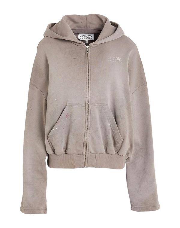 マルタンマルジェラ レディース アウター パーカー・スウェット MM6 MAISON MARGIELA Gray 薄墨色