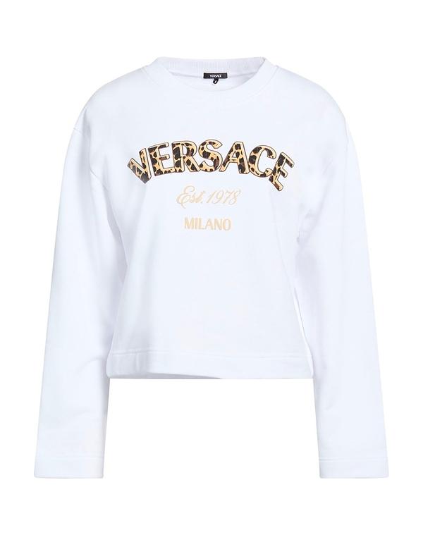 ヴェルサーチ レディース アウター パーカー・スウェット VERSACE White 白いこと