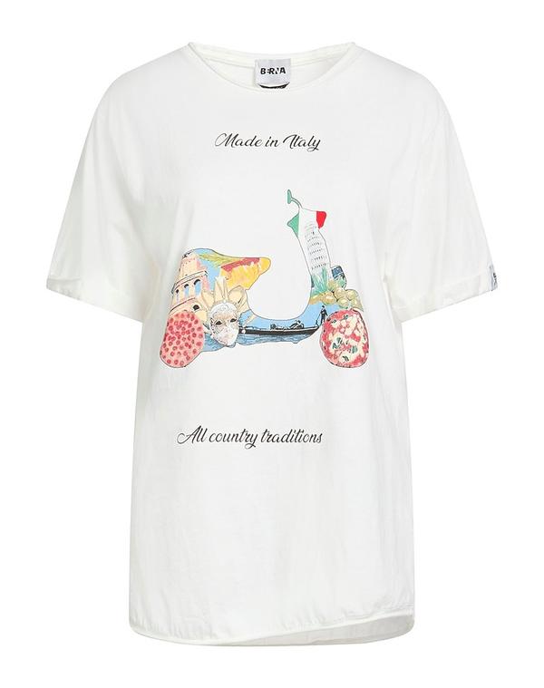 ヴェルナ レディース トップス ティーシャツ BERNA White 白いこと
