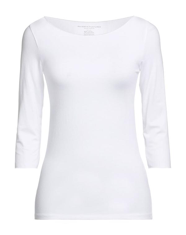 マジェスティック レディース トップス ティーシャツ MAJESTIC FILATURES White 白いこと
