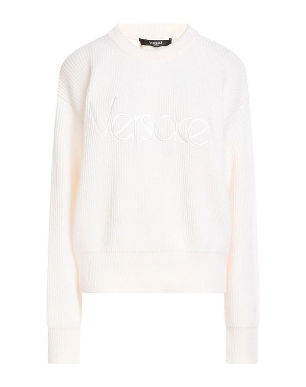 ヴェルサーチ レディース トップス プルオーバー ティーシャツ VERSACE Off White 象牙色
