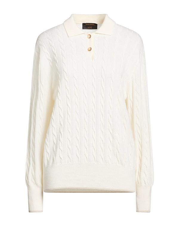 グランサッソ レディース トップス プルオーバー ティーシャツ GRAN SASSO Ivory 象牙色