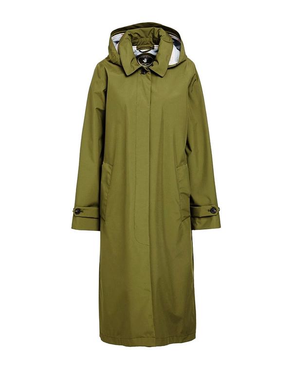 セ前日 ザ 家鴨 レディース アウター 厚地の外套 SAVE THE DUCK Military Green 緑であること