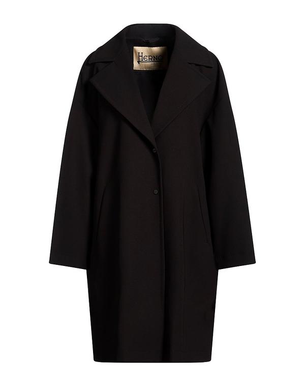 地獄ノ レディース アウター 厚地の外套 HERNO Black 黒いこと