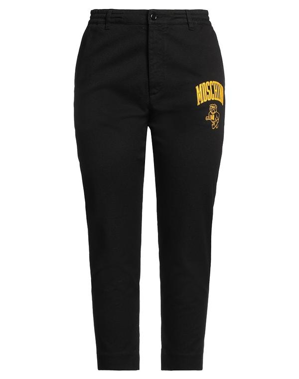 モスキーノ レディース ボトムス 心地好いズボン下 MOSCHINO Black 黒いこと