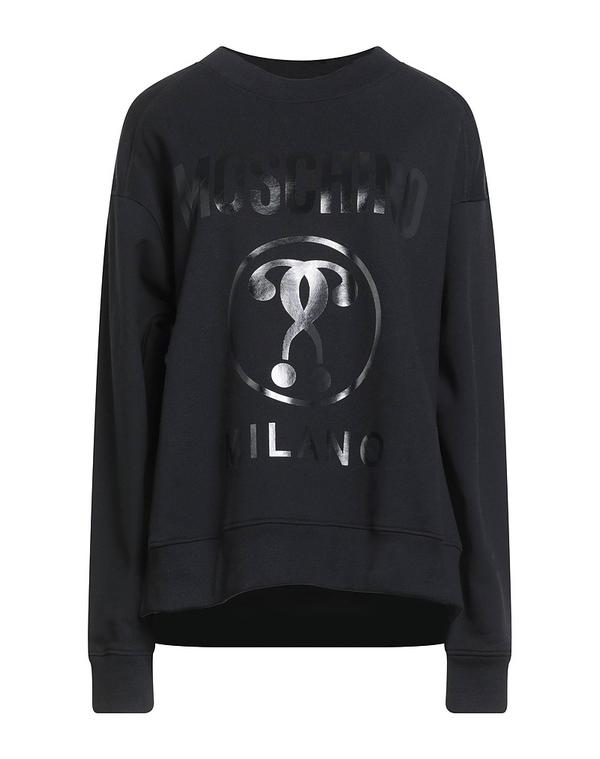 モスキーノ レディース アウター パーカー・スウェット MOSCHINO Black 黒いこと