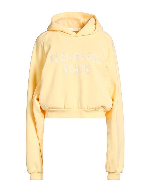 フィアオブゴッド レディース アウター パーカー・スウェット FEAR OF GOD ESSENTIALS Pastel Yellow 黄色