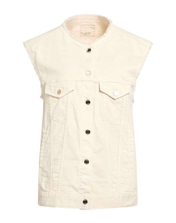 野球クラブ青二才 セブンティ レディース アウター 上衣・上衣 ジーンズ上衣 19.70 NINETEEN SEVENTY Off White 象牙色