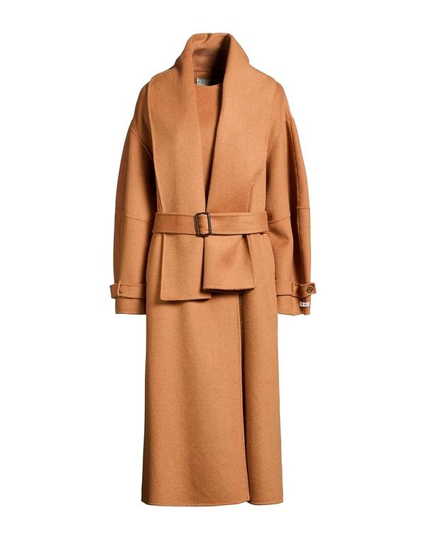 こしき一 レディース アウター 厚地の外套 HAVEONE Camel 駱駝