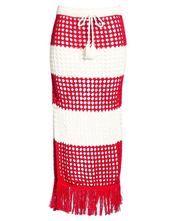 耕園 レディース 水泳着 ボトムスのみ 砂浜お召しもの FARM RIO Red 赤いこと
