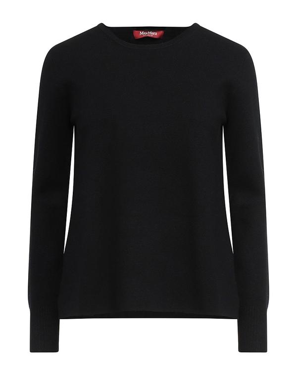 マックスマーラ レディース トップス プルオーバー ティーシャツ MAX MARA STUDIO Black 黒いこと