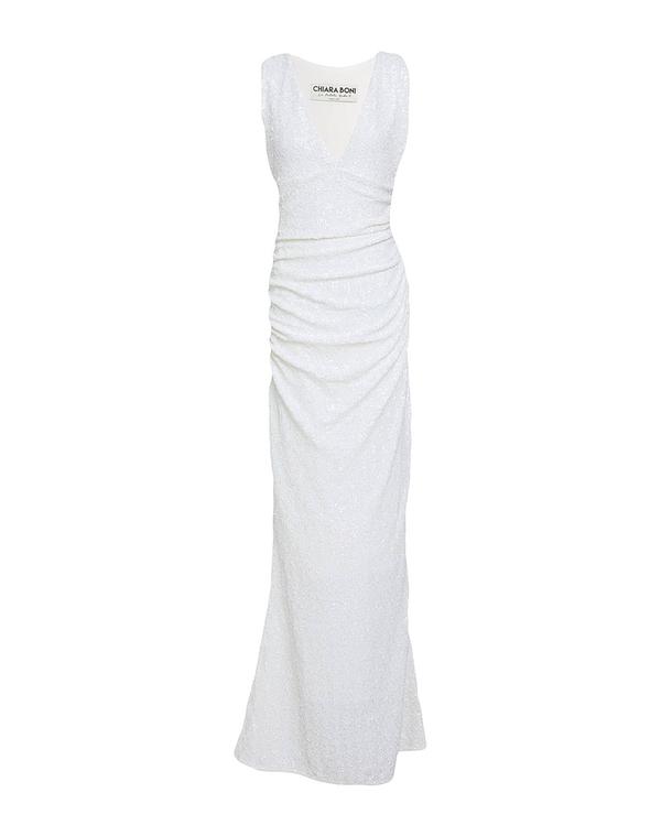 チアラ ボニ プティ 衣裳 レディース トップス 衣裳 寄り合い御召しもの CHIARA BONI 天使の都市 PETITE ROBE White 白いこと