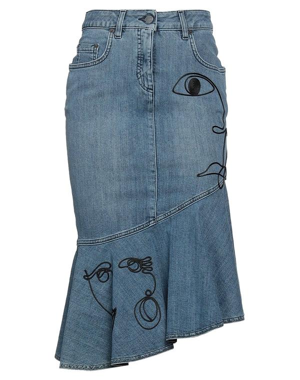 モスキーノ レディース 下つ方スコート MOSCHINO Blue 青色