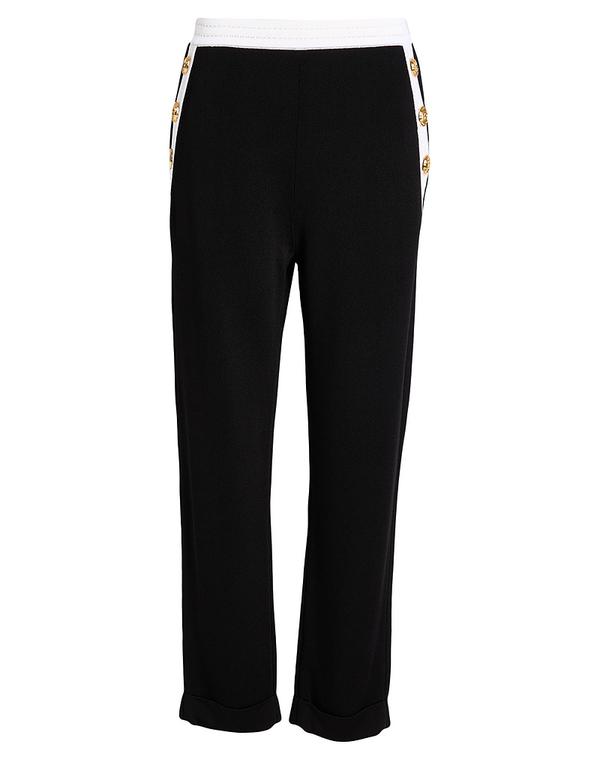 バルマン レディース ボトムス 心地よいズボン下 BALMAIN Black 黒いこと