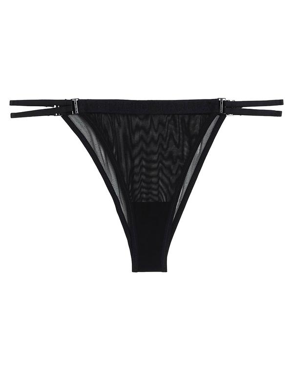 長い巻き毛 ラガーフェルド レディース アンダーお召しもの ズボン下 さる股引き KARLAGERFELD Black 黒いこと