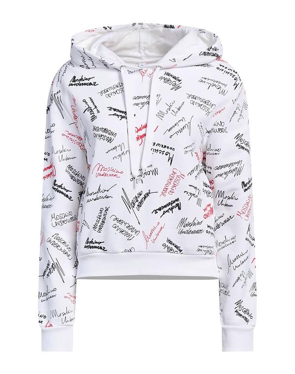 モスキーノ レディース アウター パーカー・スウェット MOSCHINO White 白いこと